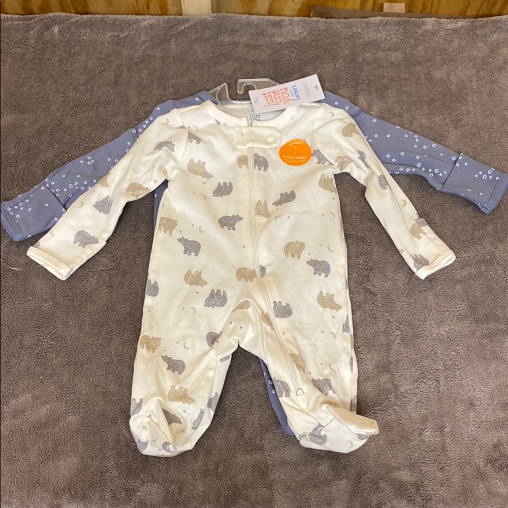 Carters onesies size NB set of two NWT.